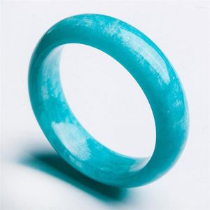 Bangle Drop Just One Fashion Bracelet&Bangles Inner Diameter 55mm Natural Gems Charm Round Amazonite Stone Bangles