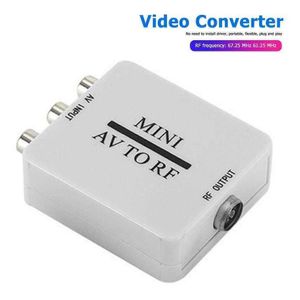 Профессиональный RCA AV CVSB до RF 67.25/61.25 МГц видео -аудио -адаптер конвертер конвертер