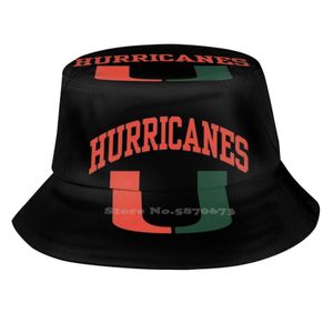 Wide Brim Hats Bucket Miami Foldable Panama Hat Cap University Of Coral Gables Football 230303