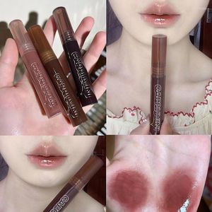 Lip Gloss 7 Colors Water Punk Dark Brown Mirror Liquid Lipstick Sexy Red Glaze Moisturizing Long Lasting Women Beauty Makeup