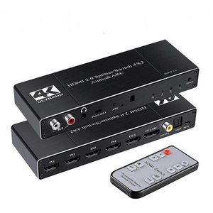 HDMI 4 em 2 Out Distribuidor / Switch com separação de áudio ARC 4KHDMI Splitter