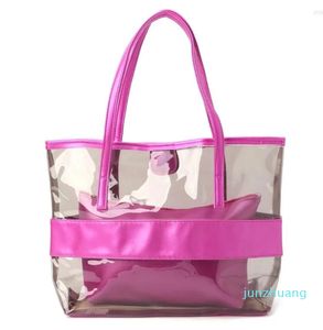 Evening Bags Women Transparent Shopping Jelly Clear Beach Handbag Tote Shoulder Bag 88