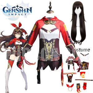 Anime Costumes Anime Accessories Genshin Impact Cosplay Come Amber Game Halloween Clothes Include Socks Z0301