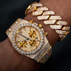 2023Luxury Hip Hop Jewelry Stainls Steel Handmade Setting VVS Moissanite Diamond Pass Diamo