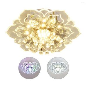 Chandeliers Modern Light Flower Shape Ceiling Crystal Chandelier Bedroom Living Room Interior Hallway Kitchen LED Lighting