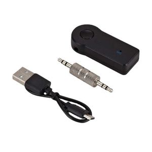 3.5mm araç Bluetooth Alıcı Aux Port Bluetooth Ses Müzik Hoparlör Adaptörü USB Bluetooth Dönüştürücü