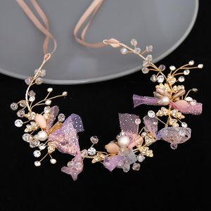 Fermagli per capelli Barrettes FORSEVEN Fasce per capelli con perle finte Accessori Fascia per capelli intrecciata in cristallo Matrimoni Gioielli da sposa Copricapo Adatto a donne