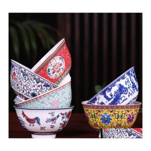 자동차 DVR 그릇 4.5 인치 Jingdezhen Ceramic Small Rice Bowl 중국 뼈 중국라면 믹싱 식기 홈 부엌 식탁 홀더 2012 DHHTJ