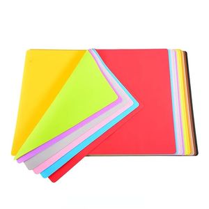 Other Dinnerware Home 40x30cm Dinnerware Silicone Mats Baking Liner Muiti-function Silicone Oven Mat Heat Insulation Anti-slip Pad Bakeware Kid Table Placemat 0303