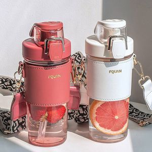 Garrafas de água Dupa Dupa Copo de Trend Bottle Water Fitness Ostenta garrafa de água de grande capacidade com palha de bicicleta ao ar livre Botella de Agua 230303