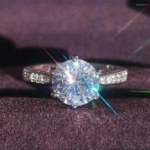 Обручальные кольца обручальные кольца 2023 Обручальное кольцо для женщин с серебряным цветом для женщин -юбилей подарки