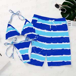 Brief Gedruckt Bikinis Sets Damen Herren Bademode Mode Lässig Männer Shorts Badehose Frauen Badeanzüge