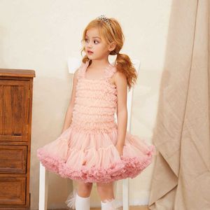 Mädchenkleider Sommer Süße Prinzessin Puffy Kleider Kleine Mädchen Tüll Festzug Tutu Kleid Ballkleid Kommt Für Kindergeburtstag Kinderkleidung