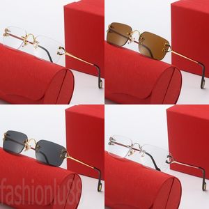 Portable polarized sunglasses designer shades sun glasses outdoors leisure rimless occhiali da sole simply comfortable unisex designer sunglasses mens PJ039 B23