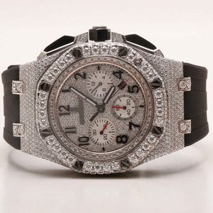 Premium High Quality Vvs Top Brand Hot Custom Dign Hip Hop Men Woman Hand Set Lced Out Diamond Moissanite Watchr93x134l