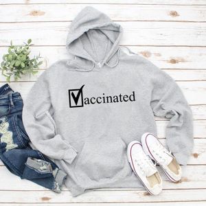 Women's Hoodies Vaccinated Science Awareness Pro-Vaccine Humor Hoodie Sweatshirt