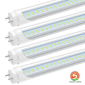 T8-LED-Röhrenlicht, 2 Fuß 12 W 3 Fuß 18 W G13 Bi-Pin-Leuchtstoffröhren-LED-Streifen, 6000 K kaltweiß, hell, zweiseitig, Typ B, Direktkabel, kein Vorschaltgerät, Garage, Werkstatt, Lampe