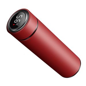 Bottiglie d'acqua da 500 ml di isolamento intelligente tazza di aspirapolvere thermos 304 in acciaio inossidabile bottiglia d'acqua minimalista LCD Schermo digitale Coppa portatile 230303