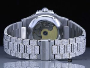 2023Mechanical High End Top Brand custom Moissanite Diamond Watch For Men's original Hand Set Iced Out Bu