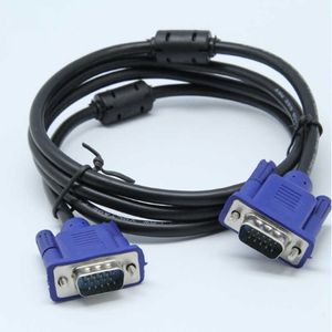 Conector convertidor de extensión macho de 1,5 M VGA a Cable de 15 pines para Monitor de ordenador, proyector, PC, adaptador de TV