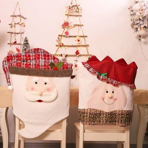 Party -Dekoration 1PC Stuhl Cover Santa Klausel Hut Weihnachtsdekorationen zurück Christma Esstisch Dressing Produkte