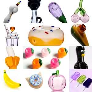 Vintage Premium Cute Glass Smoking Pipe Qualitäts-Shisha-Bong Original Factory Direct Sale kann Kundenlogo von DHL UPS CNE platzieren