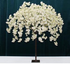 Blossom de cerejeira chorando desejando árvores plantas artificiais de árvore mesa de casamento de árvore para casa de peça central hotel decoração de casa de natal