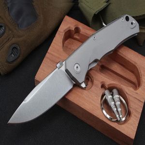 New steel lion tactical folding knife M390 Titanium outdoor hunting knife camping survival self defense pocket knife UT85 BM42 God3142