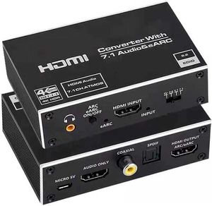 HDMI 2.0オーディオ抽出器4K 60HZHDRオーディオスプリッター7.1