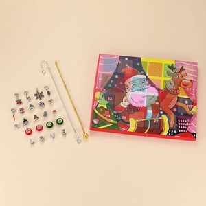 Шарм браслеты DIY Рождественский календарь Advent для детских ювелирных изделий изготовление Charms Kit One Set Countdow