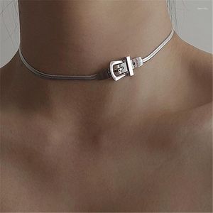 Gerdanlık tasarım basit metal tel kolye seksi kadın kişilik moda mücevher hip hop zinciri punk parti