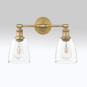 Vägglampan permo industriell lampor som passar med oval glas skugga 2 retro ljusarmaturer för sovrum fåfänga spegel