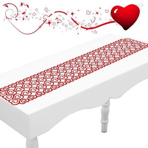 Tovaglia San Valentino Red Love Runner in pizzo Cuore Copertina romantica per San Valentino