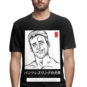 Erkekler erkekler vücut geliştirme yırtık kas eğitimi siyah billy gachimuchi poster tshirt saf pamuk tee harajuku gömlek 230302