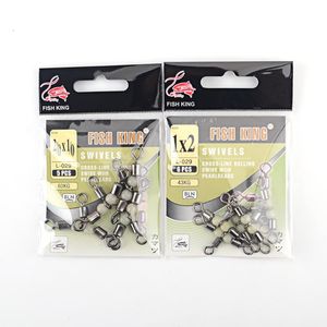 Pacote de pesca giro giratório rolando com contas de peixe gancho de gancho de conector Terminal Tackle Shop ganchos