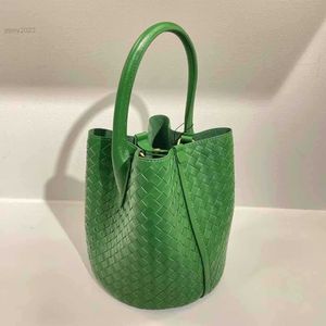 Totes Motingsome Borse in vera pelle di lusso Designer Borsa a secchiello intrecciata in morbida pelle di pecora Borsa a mano lavorata a maglia da donna Borsa grande Nuovo