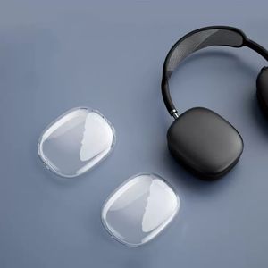 Airpods için Max Case mikrofonlu kablosuz kulaklıklar Aksesuarlar Şeffaf TPU Katı Silikon Su Geçirmez Koruyucu kılıf AirPod Maxs Kulaklıklar Kulaklık kılıfı Kılıf