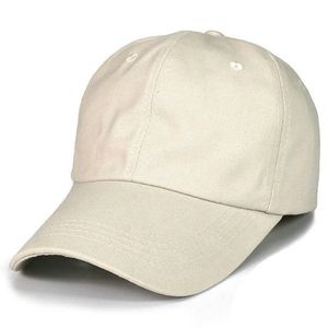 Blank Plain Panel Baseball Cap 100% Cotton Dad Hat for Men Women Adjustable Basic Caps Gray Navy Black White Beige Red Q0703272y