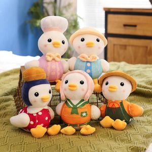 2023 Nya söta Duck Family Series -dockor Plush Toy Hooded Duck Doll Event Gift Ups eller DHL