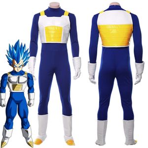 Costumi anime Z Vegeta IV Cosplay Come Outfit Boy Men Tuta Copriscarpe Guanti Carnevale di Halloween Arriva Z0301