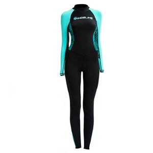 Wetsuits Drysuits Full Body Women Wetsuit Snorkeling Swimming Diving Wet Suit for Water Sports Back Zipper XS XL 230303