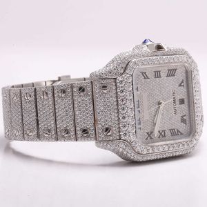 premium di alta qualità vvs top brand hot custom dign hip hop uomo donna luxury hand set lced out diamond moissanite watch40ME4KVN