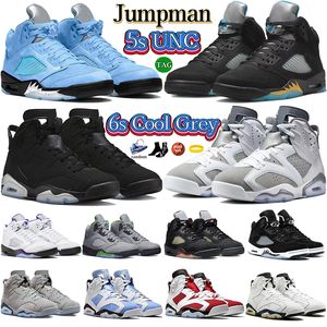 Jumpman 5 6 Basketbol Ayakkabı Erkek 5s UNC Aqua Dark Concord Yeşil Fasulye 6s Serin Gri Krom Georgetown Üniversitesi Mavi Spor Spor ayakkabıları tasarımcı Erkekler Kadın Deri örgü Ayakkabı