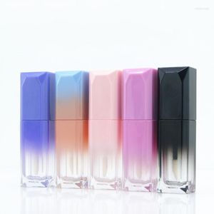 Lip Gloss Multicolor Gradient Empty Tube Cosmetic Containers Wholesale Travel Makeup Tool Private Label Custom Bulk