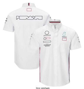 F1 Tシャツチームフォーミュラ1ドライバーオーバーソース夏の新しいレーシングファンアウトドアレクリエーションポロカスタム