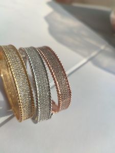 Pulseira de pulseira de tênis de diamante de ouro Duas cores sobreponham jóias de jóias femme prata conjunto de amor simples homem homem casal de casal bracelets