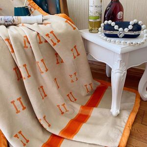 All-match Letter Mink Fur Fabric Blanket Exquisite Indoor Lambswool Air Conditioning Warm Blanket