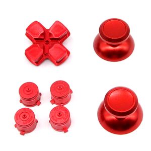 Aluminiowe metalowe przyciski do PS4 PS5 Kontroler THUMBSTICK JOYSTICK ABXY DPAD