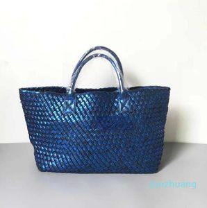 Serpentine Woven handBag Handmade Tote Bag Large Beach Bag One Shoulder Handbag High Grade Mother Bag 230301 66