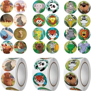 Presentförpackning 100-500 st Söt djurlärare belöning klistermärken pegatinas för barn barn leksaker brevpapper suppies